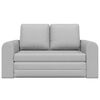 vidaXL Sofa Bed Cloud Grey 58.27 x 27.95 x 32.68 in Fabric