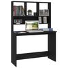 vidaXL Desk Black Engineered wood