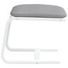 vidaXL Footstool Light grey, white