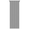 vidaXL Bird Cage Grey Galvanized Steel Large Bird Cage Rectangular