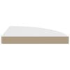 vidaXL Corner Shelf Set of 2 White Honeycomb MDF, metal