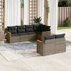 vidaXL Garden Sofa Set Grey, Dark grey