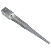 vidaXL Ground Spikes 6 pcs Silver 3.1x3.1x29.9" Galvanised Steel