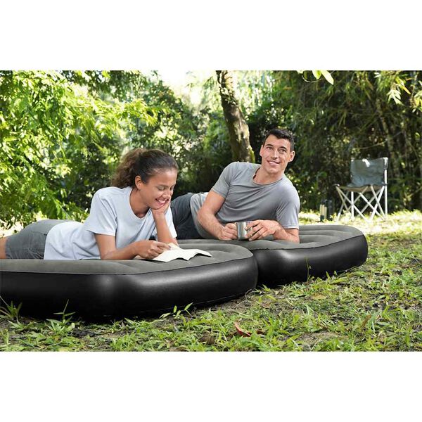 Bestway Airbed Black and Grey PVC Twin Convertible to furniture type