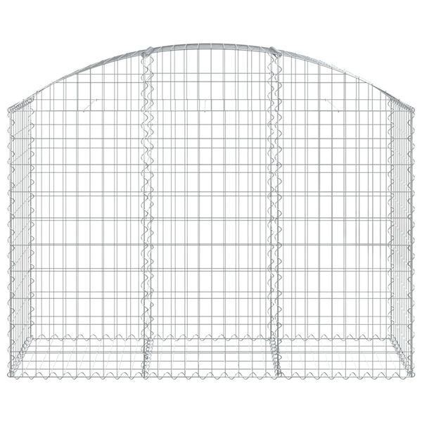 vidaXL Gabion Basket Silver Galvanized Iron Large Durable