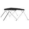vidaXL 4-bow Bimini Top Black 95.7x77.2x53.9"