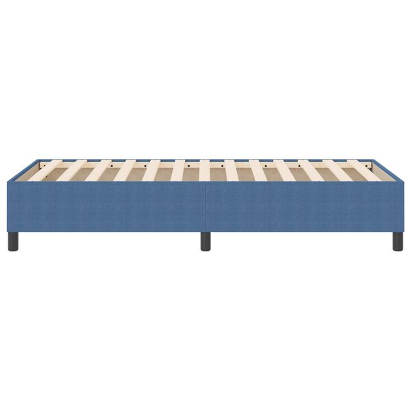 vidaXL Box Spring Bed Blue 35.4" x 78.7" Corduroy fabric