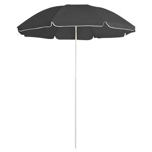 vidaXL Garden Parasol Anthracite 100% polyester, steel 70.9 in arc length