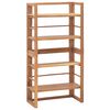 vidaXL Shelving Unit Natural Teak Solid Teak Wood 47.2 in