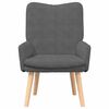 vidaXL Armchair Dark Grey 24.80 x 26.38 x 37.01 in Sherpa Fabric