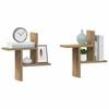 vidaXL Wall Shelf Artisan Oak Engineered Wood Medium Wall Shelf