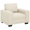 vidaXL Sofa Beige 39.37 x 30.31 x 32.28 in Linen-blend Fabric