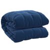 vidaXL Weighted Blanket Blue Polyester microfiber, glass beads