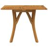 vidaXL Garden Table Brown Solid Acacia wood 33.5x33.5x29.5 in Durable