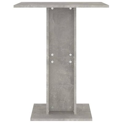 vidaXL Bistro Table Concrete Gray 23.6"x23.6"x29.5" Chipboard