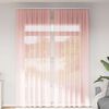 vidaXL Voile Curtains with Loops 2 pcs Pink 55.1x102.4"