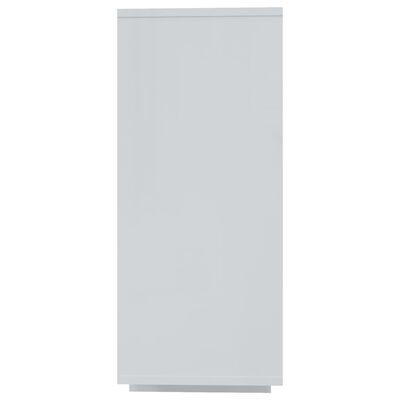 vidaXL Sideboard High Gloss White 47.2"x11.8"x29.5" Engineered Wood