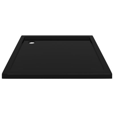 vidaXL Square ABS Shower Base Tray Black 31.5"x31.5"