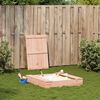 vidaXL Sandpit Brown Solid Douglas wood 43.7 x 43.7 in Durable Sandpit