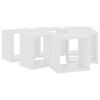 vidaXL Cube Shelf Set of 6 White Engineered wood 8.7x5.9x8.7 in