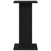 vidaXL Plant Stand 2 pcs Black Oak 11.81 x 11.81 x 23.62 in
