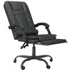 vidaXL Massage Office Chair Black Faux leather, metal, plywood, foam