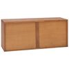 vidaXL TV Cabinet Natural Teak Solid Teak Wood 35.4 x 11.8 x 15.7 in