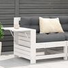 vidaXL Garden Sofa White and Anthracite Solid pine wood Standard