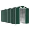 vidaXL Garden Shed Green Galvanized Steel Large Garden Shed