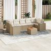 vidaXL Garden Sofa Set Beige and Cream