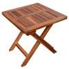 vidaXL Sun Lounger And Table Brown Solid acacia wood Standard