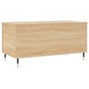 vidaXL Coffee Table Sonoma oak Engineered wood Medium Height-Adjustable