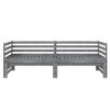 vidaXL Day Bed Grey Solid Pinewood 2x
