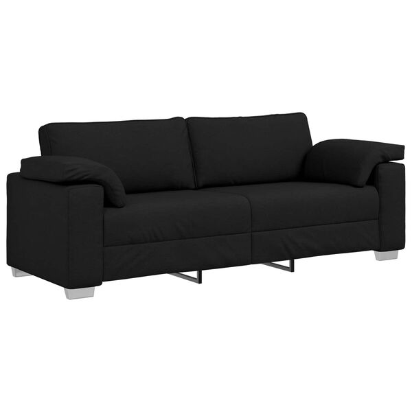 vidaXL Sofa Black 86.22 x 31.50 x 32.28 in Fabric