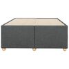 vidaXL Bed Frame Dark Grey Polyester Small Full Bed Frame Rectangular