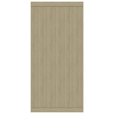 vidaXL Sideboard Sonoma Oak 34.6"x11.8"x25.6" Engineered Wood