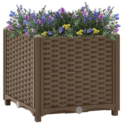 vidaXL Raised Bed 15.7"x15.7"x15" Polypropylene