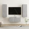 vidaXL TV Cabinet Set of 3 Concrete grey Engineered wood Medium