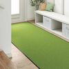 vidaXL Doormat Other Green and Black 47.3" x 98.4" Polyamide and PVC
