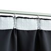 vidaXL Blackout Curtains with Hooks 2 pcs Black 55.1x68.9"