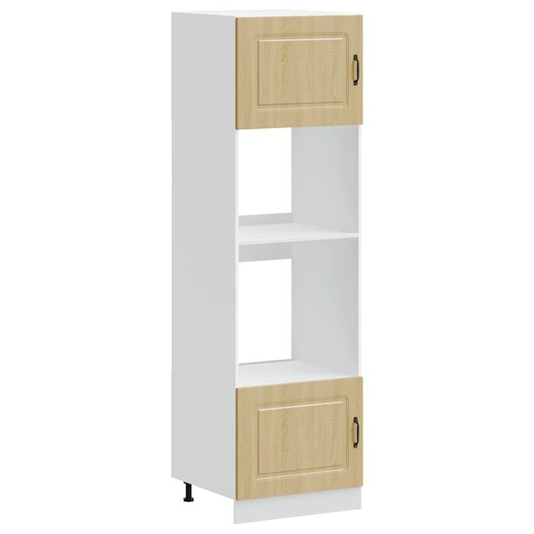 vidaXL Oven Cabinet Set of 2 Sonoma oak Engineered wood Compact
