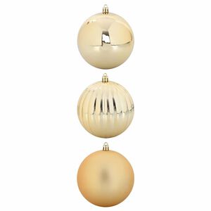 vidaXL Christmas Bauble Set 3 pcs Gold XXL