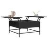 vidaXL Coffee Table Black Engineered wood, metal 31.5 x 31.5 x 17.7 in
