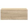 vidaXL Floating Nightstand Set of 2 Sonoma oak Engineered wood Compact