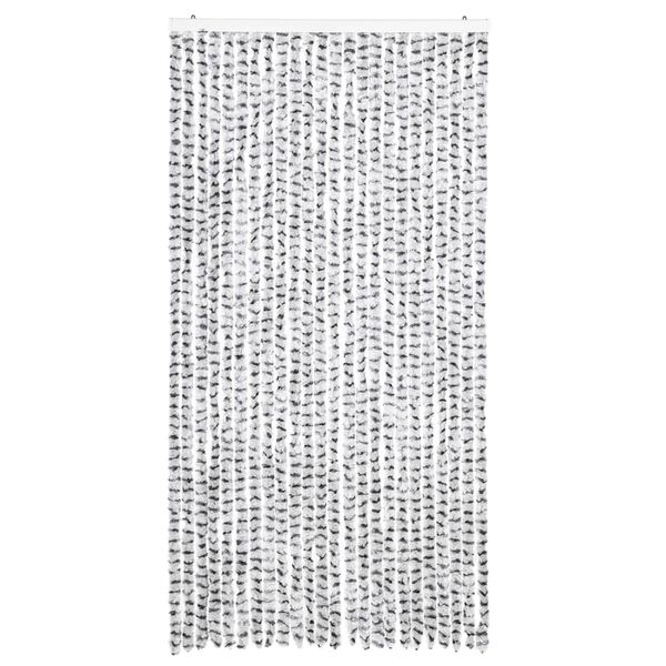 vidaXL Insect Curtain Light and Dark Grey 39.4x86.6" Chenille