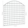 vidaXL Arched Garden Fence Set 30.5"x30.9" Green
