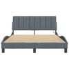 vidaXL Bed Frame Dark grey Velvet Double Bed Frame Rectangular