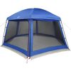 vidaXL Pool Tent with Removable Fly & Mesh Walls Azure Blue 201.6x180.3"