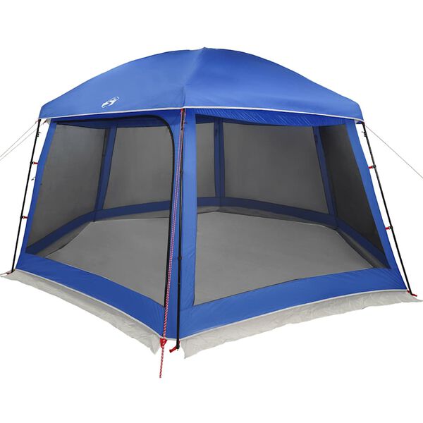 vidaXL Pool Tent with Removable Fly & Mesh Walls Azure Blue 201.6x180.3"