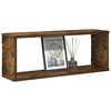 vidaXL Wall Cube Shelf Set of 4 Smoked oak Engineered wood Standard